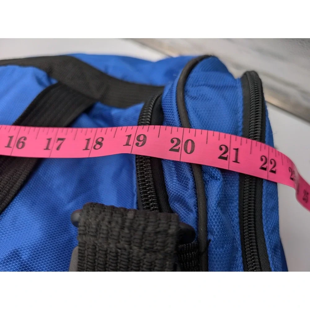Adidas Fresh Pak Duffel Bag Blue Black Sports Gym Travel Luggage Medium